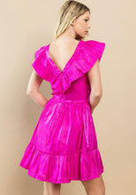 Load image into Gallery viewer, Mingle in Magenta Mini Dress
