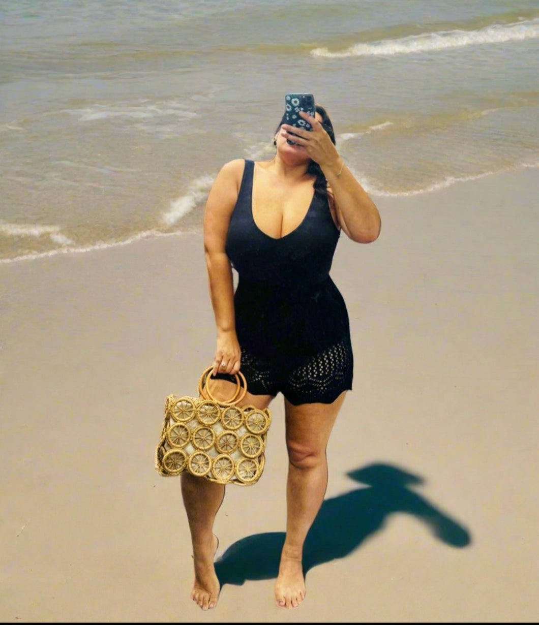 Sheer Happiness Crochet Shorts