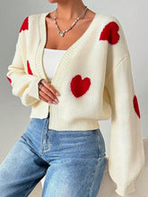 Load image into Gallery viewer, Be My Sweetheart Croppy Cardigan
