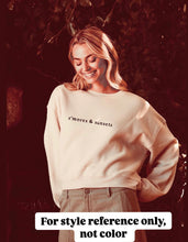 Load image into Gallery viewer, S&#39;MORES &amp; SUNSETS Mid-crop Graphic Sweatshirt
