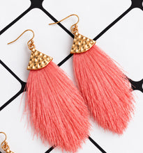 Load image into Gallery viewer, Sassy Tassel Fringe Earrings (8 colors)
