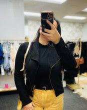 Load image into Gallery viewer, Foxy Rebel Faux Suede Moto Jacket (Black or Camel)
