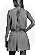 Load image into Gallery viewer, Goddess Draped Romper With Tie Open Back
