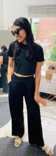 Load image into Gallery viewer, Beaches &amp; Bonfires Pant/ Crop Top Set
