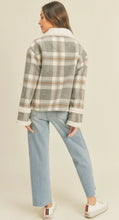 Load image into Gallery viewer, Moto Baby Oversized Plaid Jacket
