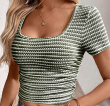 Load image into Gallery viewer, Lucky Stripes Crop Top
