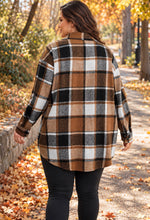 Load image into Gallery viewer, Fall Vibes Oversized Plaid Shacket
