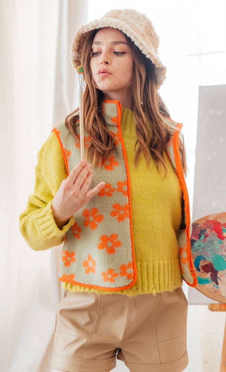 Keep it Short & Sweet Croppy Fleece Vest (3 patterns available)