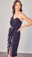 Load image into Gallery viewer, Grand Entrance One Shoulder Dress (Black or White)
