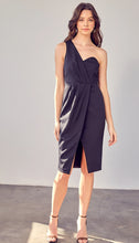 Load image into Gallery viewer, Grand Entrance One Shoulder Dress (Black or White)
