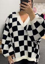 Load image into Gallery viewer, Checkmate! Oversized Sweater (Curvy Collection)
