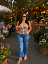 Load image into Gallery viewer, Wildflower Whimsy Peplum Top
