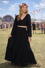 Load image into Gallery viewer, Desert Bloom Eyelet Crop Top/ Maxi Skirt Set (Sold Separately)
