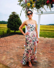 Load image into Gallery viewer, Morning Meadow Lace Up Back Ruffled Maxi Dress
