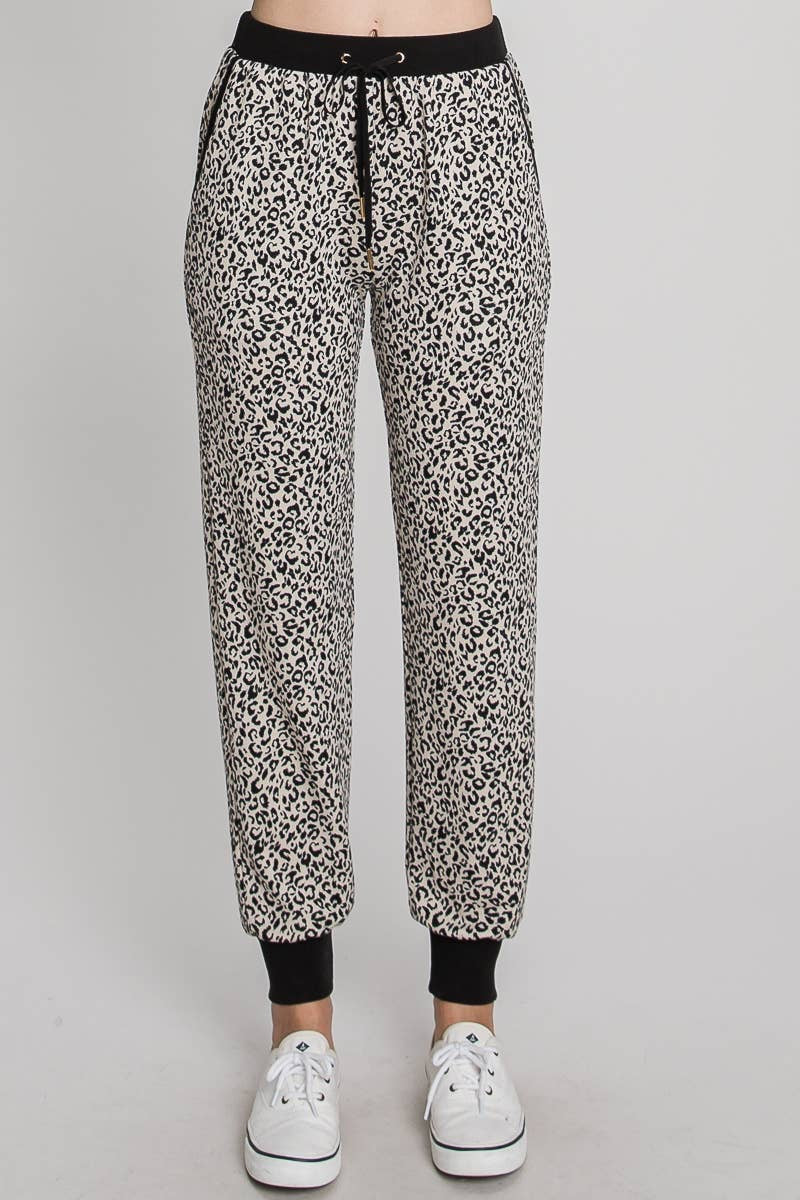 Chic Leopard Luxe Joggers