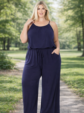 Load image into Gallery viewer, Nautical Navy Jumpsuit (Curvy &amp; Tall collection)

