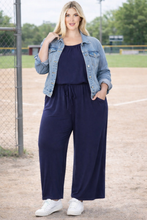 Load image into Gallery viewer, Nautical Navy Jumpsuit (Curvy &amp; Tall collection)
