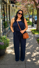 Load image into Gallery viewer, Nautical Navy Jumpsuit (Curvy &amp; Tall collection)
