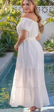 Load image into Gallery viewer, Vision in White Maxi Dress (Curvy Collection)
