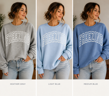Load image into Gallery viewer, Freezing Hockey Mom Sweatshirt
