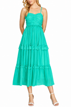 Load image into Gallery viewer, Jaded for You Ruched Chiffon Midi Dress
