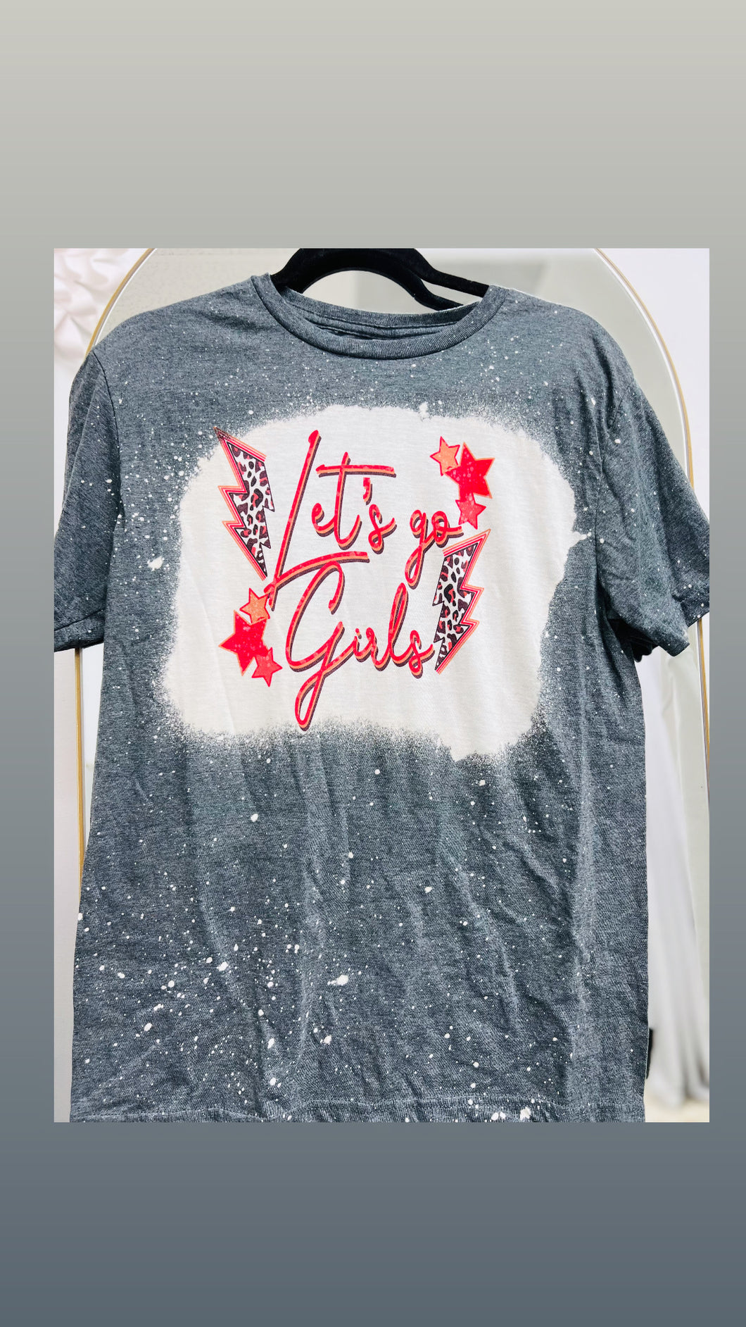 Let’s Go Girls! Paint Splattered Tee