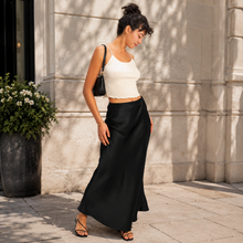 Load image into Gallery viewer, City Lights Satin Maxi Skirt
