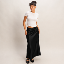 Load image into Gallery viewer, City Lights Satin Maxi Skirt
