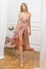 Load image into Gallery viewer, Make me Blush Satin Dress
