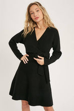 Load image into Gallery viewer, Chic Elegance Surplice Wrap Dress
