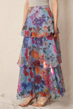 Load image into Gallery viewer, Winter Blooms Tiered Maxi Skirt
