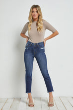 Load image into Gallery viewer, Classic High Rise Straight Crop Jeans
