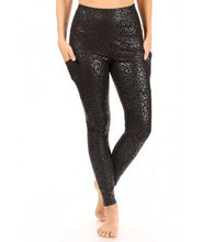 Load image into Gallery viewer, Midnight Luxe Leopard Leggings
