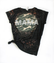 Load image into Gallery viewer, Camo Mama Bleached Tee
