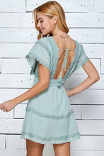 Load image into Gallery viewer, All the Frills Sage Dress
