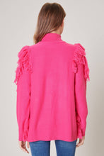 Load image into Gallery viewer, Fuschia Fringe Sweater
