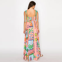 Load image into Gallery viewer, Retro Palm Springs Tropical Print Pocketed Maxi Dress
