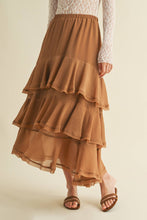 Load image into Gallery viewer, Harvest Moon Maxi Ruffle Skirt

