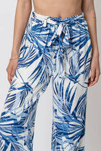 Load image into Gallery viewer, Blue Tropics Paperbag Pants
