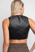 Load image into Gallery viewer, Naughty or Nice Pleather Vest
