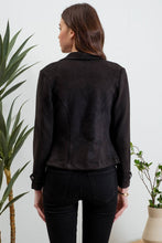 Load image into Gallery viewer, Foxy Rebel Faux Suede Moto Jacket (Black or Camel)
