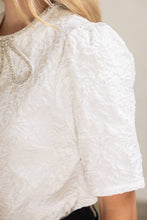 Load image into Gallery viewer, Get Frosted Winter Wonderland Bow Detail Jacquard Top
