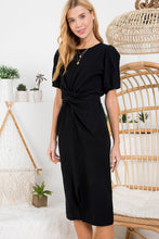 Load image into Gallery viewer, Chic &amp; Sweet Wrap-around Tie Midi Dress
