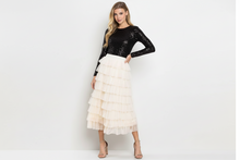 Load image into Gallery viewer, Layered Cake Ruffle Tulle Skirt
