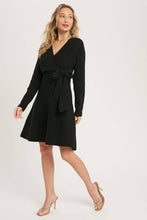 Load image into Gallery viewer, Chic Elegance Surplice Wrap Dress
