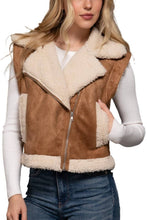 Load image into Gallery viewer, So Yummy Faux Suede Inner Fur Zip Up Vest
