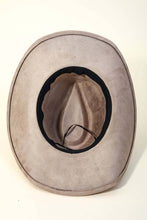 Load image into Gallery viewer, Gone Country Turquoise Oval Stone Strap Cowboy Hat (black or taupe)
