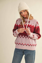Load image into Gallery viewer, Puppy Slopes into the Holidays Pullover Sweater
