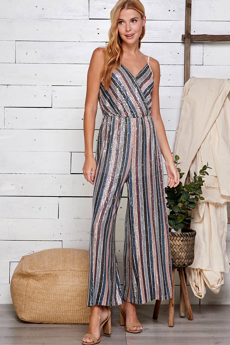 Time to Shine Sequin Jumpsuit