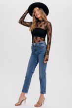 Load image into Gallery viewer, Witchy Woman Black Lace Top
